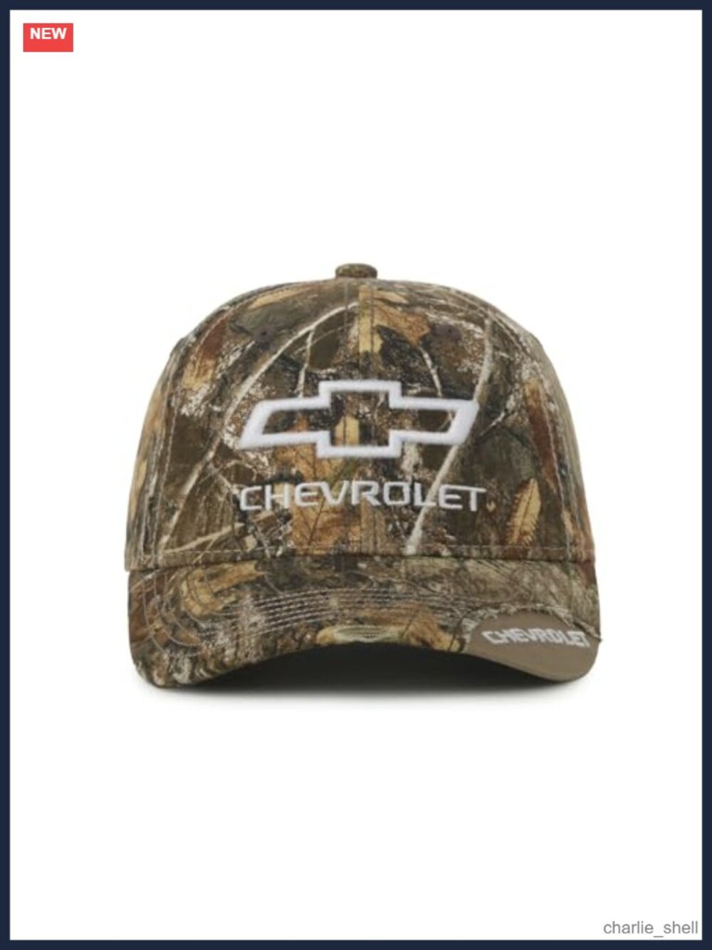 Chevrolet Camo Snapback Baseball Cap Low Profile Adjustable Adult